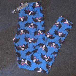 Halloween Black Bat Buttery Soft New Boutique Leggings.